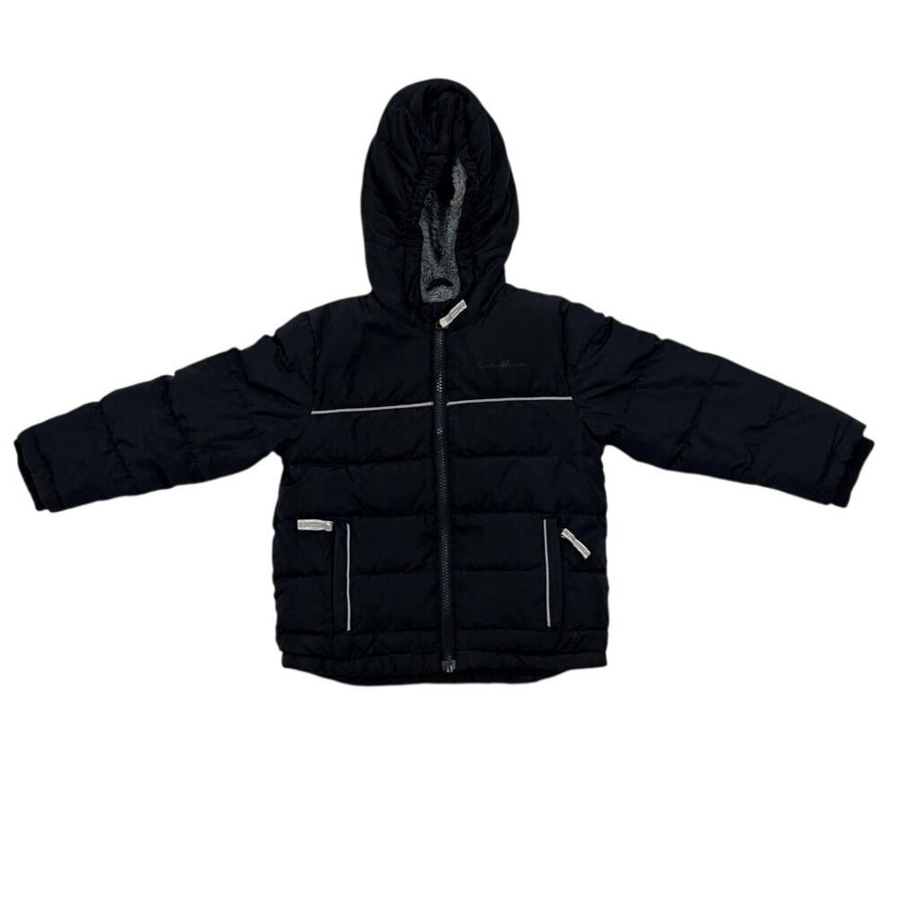 Eddie Bauer Toddler Girl 3T Sherpa Fleece Full Zip Hooded Jacket Grey